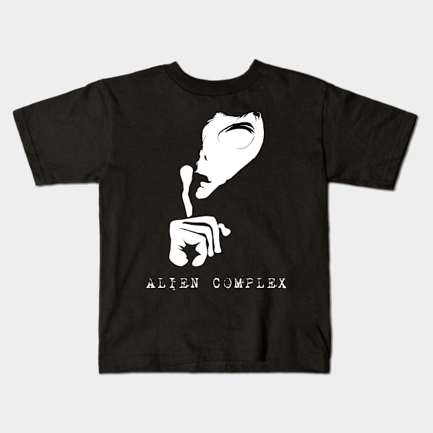 Alien Complex "Silence" Kids T-Shirt by CaffeineBlitz